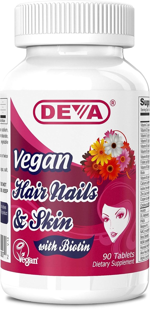 Deva - Cheveux végétaliens, ongles et peau 90 onglets