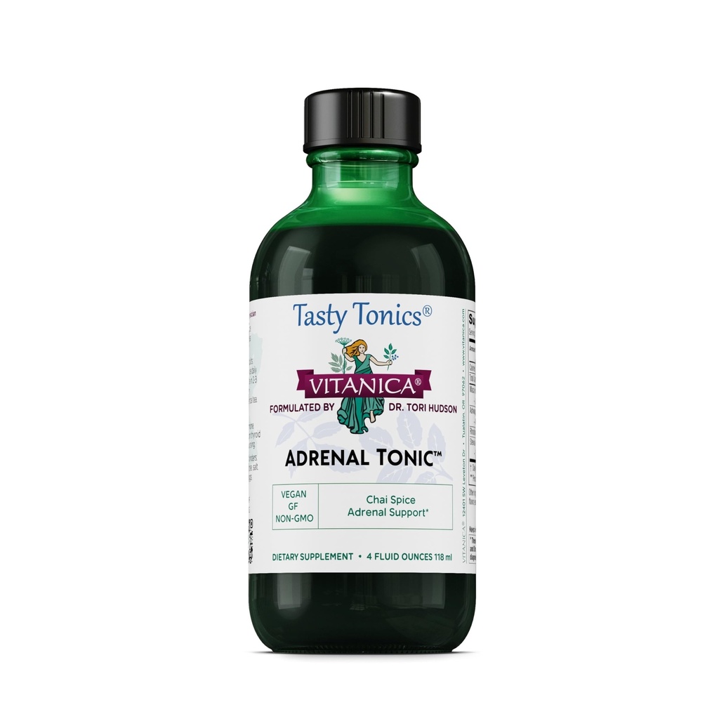 Vitanica - Tonico surrenale, Supporto surrenale, Vegetariano, 4 oncia (Packaging May Vary)