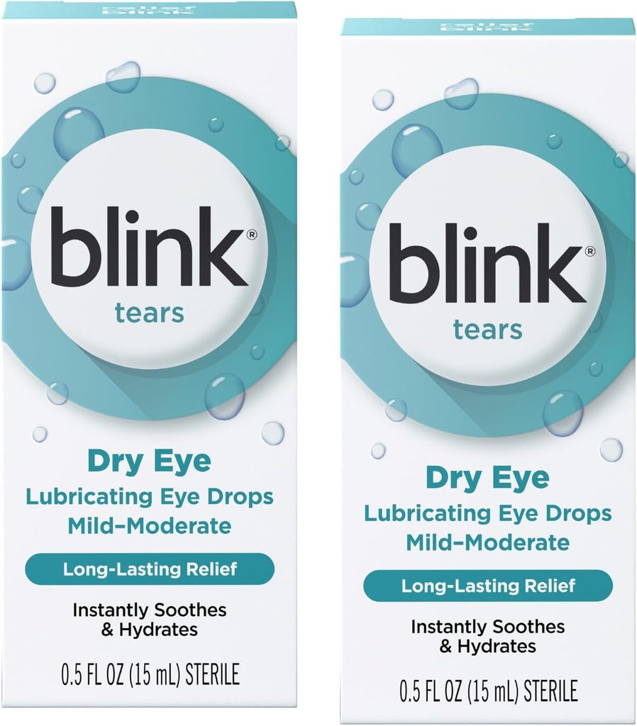 Larmes à cliquet Lubrifiant les gouttes oculaires (œil sec doux et modéré), 0,5 FL OZ (15 ml) - 2-Pack