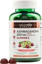 NatureWise Ashwagandha Gummies - Erdbeere Kiwi - KSM-66 mit Vitamin D3 - Calming Mood Support - Vegetarisch - Non-GMO, Gelatine und Glutenfrei - 90 Count[45-Day Supply]