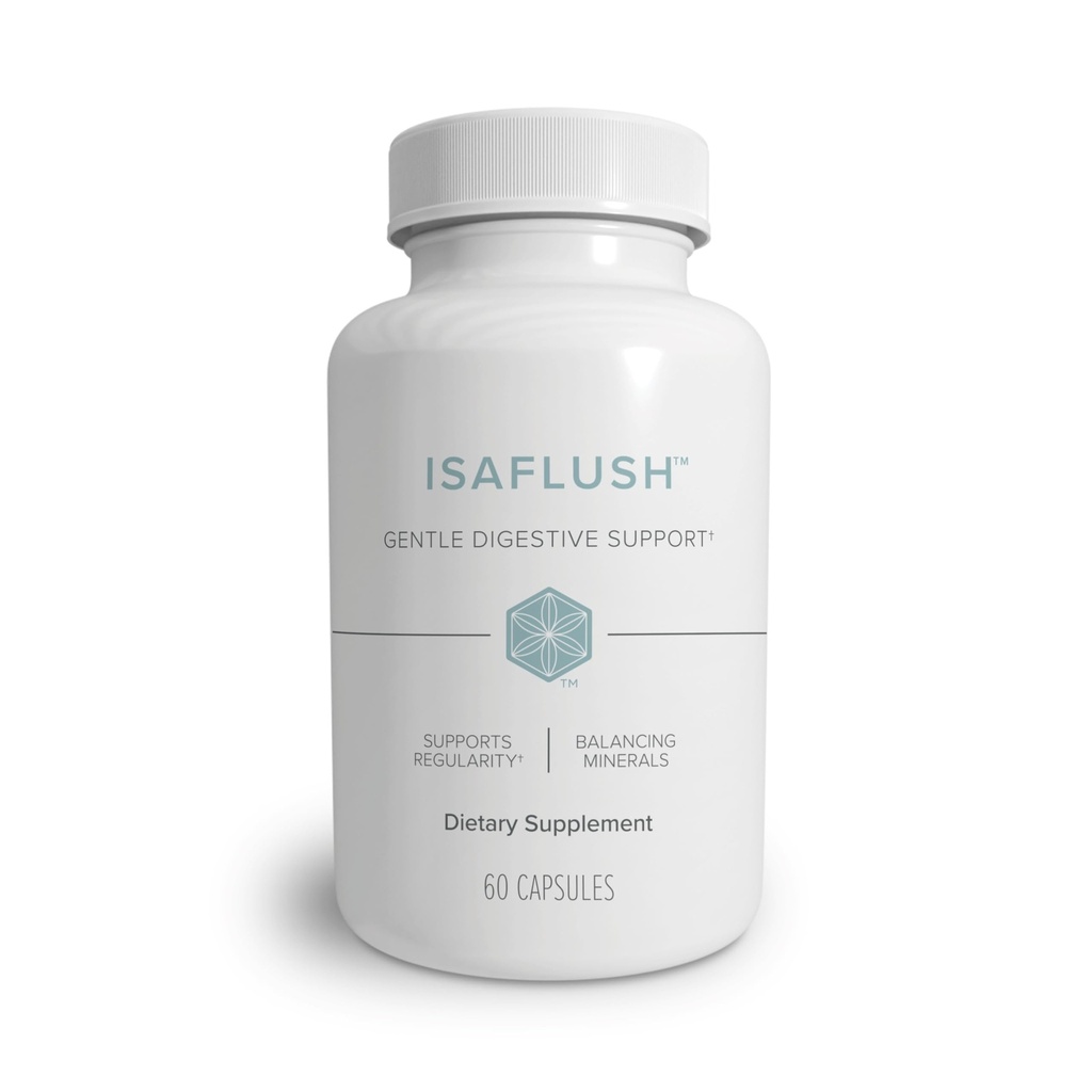 Isagenix IsaFlush - Supporto Digestivo Gentle con Minerali bilanciati Incoraggiare Regolarità - No Lassativi Harsh - 60 Capsule