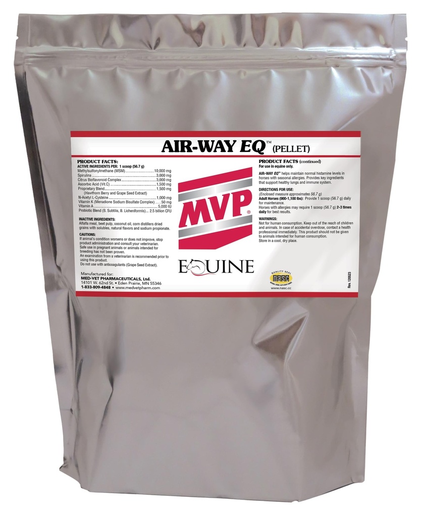MVP Air-Way EQ (5lb) unterstützt gesunde Lung-Funktion und saisonale Allergieunterstützung bei Pferden