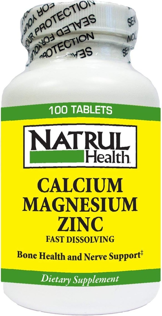 NAT-Rul Gesundheit Calcium/Magnesium Plus Zink Tabletten - 100 Ea