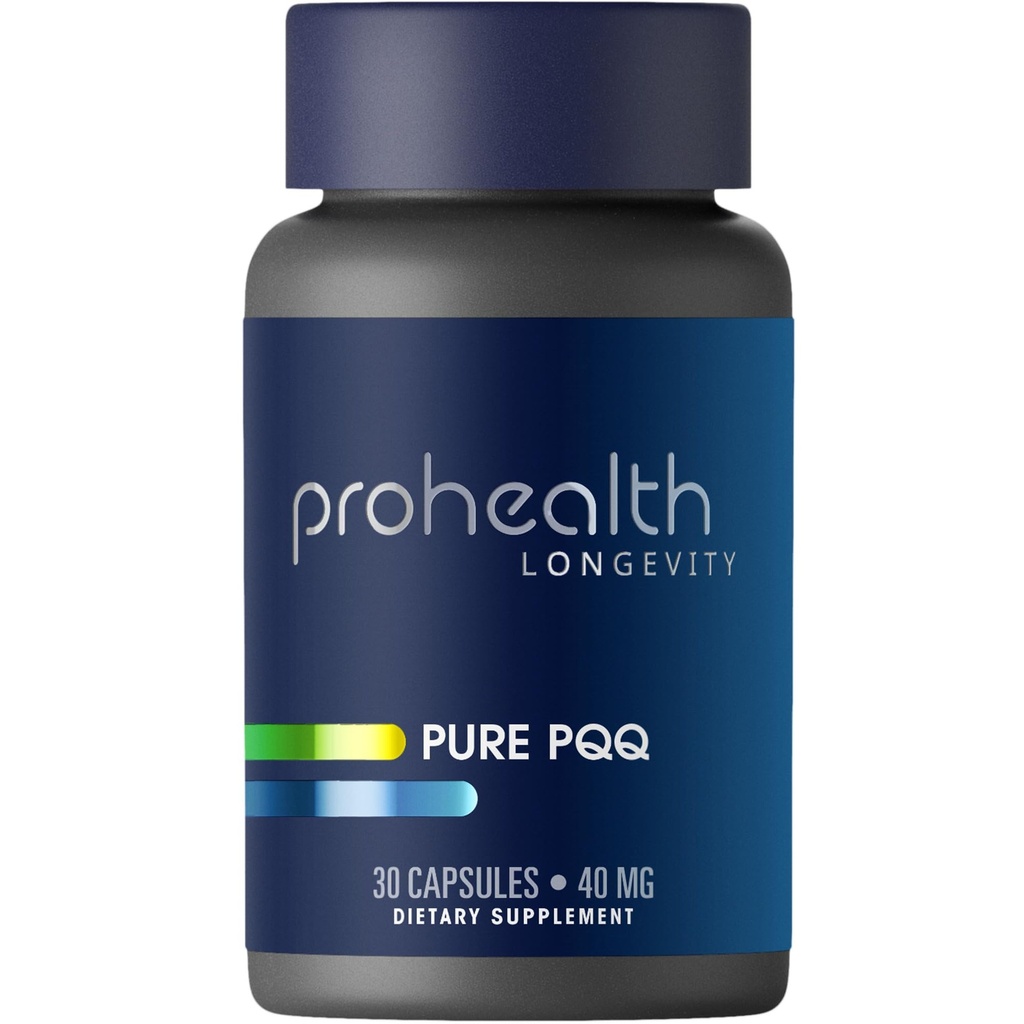 Pure PQQ, Pyrrolochinolin Quinone, 40 mg, Extrastärke | Neue Mitochondrien Boost | Gesunde Alterung | Schützt gegen freie Radikale | Third-Party Getestet | 30 Kapseln