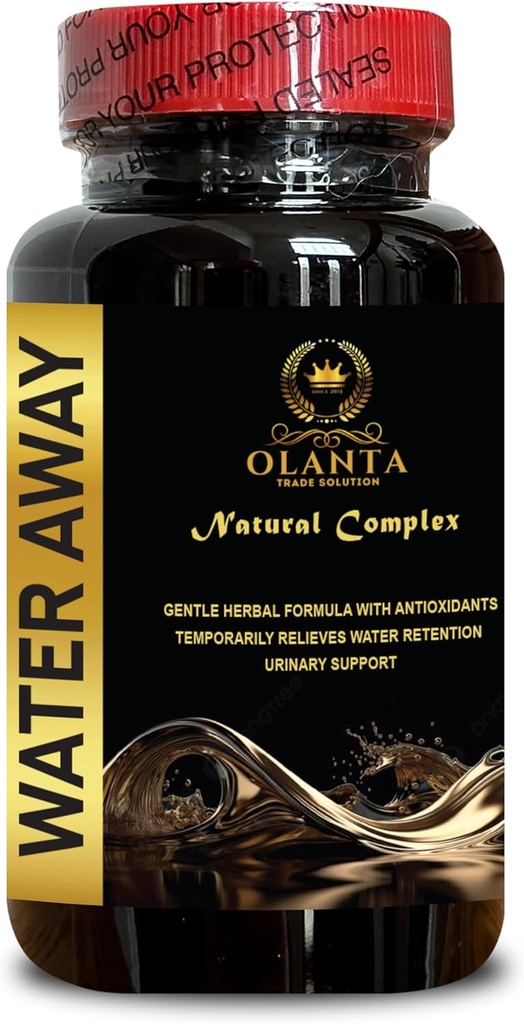 Wasser Away Pillen - Diuretische Pillen für Wasserretention, Premium Fast Acting Bloating Relief, Reduzieren überschüssige Wasser Gewicht Pillen - 1 Flasche 60 Kapseln