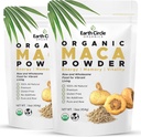 Earth Circle Organics Yellow Maca Root Powder, Superfood naturale, aiuta con energia, peso e fertilità femminile - Vegan - 1 Pound (Pack of 2)