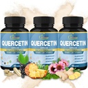 Bio Cadane 3 Packungen 60 Kapseln Quercetin Extrakt Kapseln - Unterstützung Immunsystem - Kombiniert mit Elderberry, Bromelain, Ginger, Echinacea & More - 3 Monate Versorgung