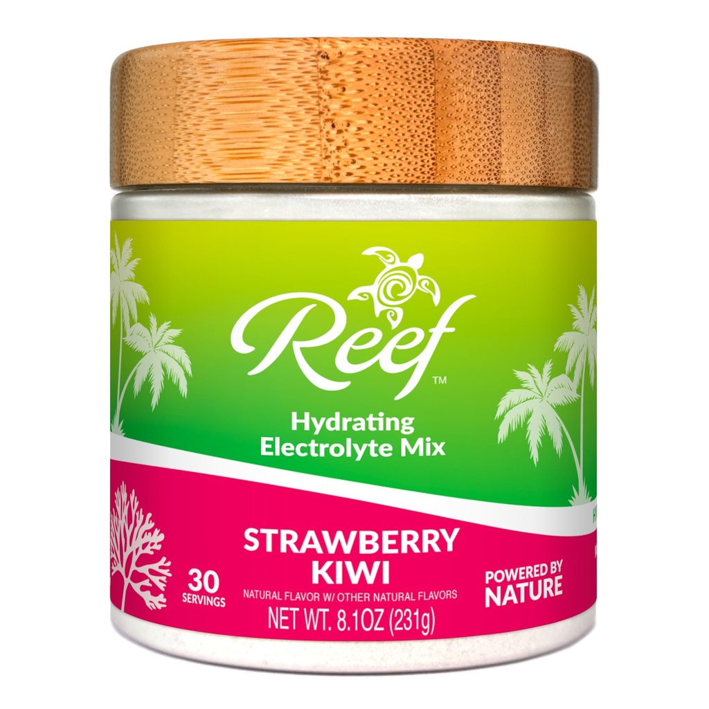 Hydrating Elektrolyt Pulver - Hydration mit Natur Elektrolyten + Echte Frucht - Erdbeer Kiwi, kein Zucker hinzugefügt, 5 Schlüsselelektrolyte + Vitamine, Trace Minerals, Non-GMO, 30 Portionen