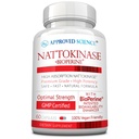 Approvato Scienza Nattokinase - 4.000 FU - 200 mg - Senza Vitamina K2 - Contiene BioPerine - Un mese di fornitura - Vegan, Non OGM - 60 capsule