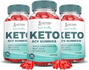 (3 Pack) Pureté Keto ACV Gommies Formule avancée 1000MG Pureté Keto Gommies Vinaigre de cidre de pomme préparé avec du jus de betterave à grenade Poudre B12 Vegan Non OGM 180 Gommys