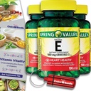 Scelta Bundle Spring Valley Vitamin E Heart Health Integratore alimentare Softgels 180 mg (400 IU) 100 CT 3 pk (300 Totale) + Guida "Vitamin Vitality" & Keychain Pill Container (5 voci)!