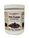 Pea Protein Powder - Unsweetened - Cappuccino mit Kaffeepulver & Vanille-Extrakt, Soy Free, Non-GMO 17.6 oz