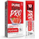 PURE KICK PRO Hydration Elektrolyt Getränke Mix, Erdbeere Ice Pop, enthält 1 Box mit 6 Paketen in jeder Box