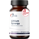 Progetti per la salute Sinergia al litio - 5mg Orotato di litio con TMG + B12 Methylcobalamin - Biodisponibile Mood + Methylation Support Supplemento, Non-GMO + Vegetariano (120 capsule)
