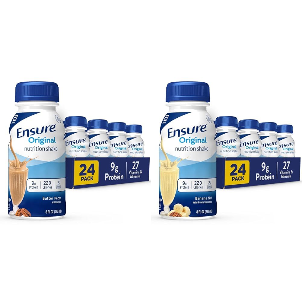 S'assurer que le beurre original Pecan & Banana Nutrition Shakes
