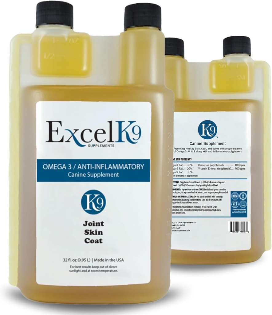 Excel-Ergänzungen Canine Supplement - Hunde-Ergänzung für Gelenke Mobilität, Haut und Gelenke