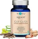 Gut Salute Integratori per Uomini e Donne, Got Gutzy, Contiene curcuma, zenzero, liquirizia, Aloe Vera e enzimi digestivi, per la salute digestiva, acidità, costipazione, Nausea, 60 capsule.