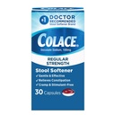 Colace Regular Strength Hocker Softener für gentle Effective Constipation Relief, Nr. 1 Doctor Empfohlene Hocker Weichspüler Marke, 100 mg Docusate Kapseln, 30 Count