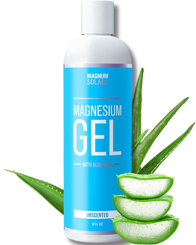 Magnesium Gel - Körpermassage Gel mit reinem Magnesiumchlorid und Aloe Vera (Unscented)