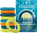 Cliganic 25 Pack Moskito Repellent Armbänder für Erwachsene & Kinder - Natürliche DEET-freie Bands, individuell verpackt