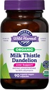 La récolte sauvage de l'Oregon Certified Organic Thistle Dandelion Capsules de soutien du foie Extrait normalisé à 80% Silymarin, 90 Compte