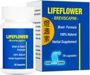 Lifeflower, 100% Tutto naturale, Integratore di erbe del cervello giovanile, Supporto Cerebrovascular System, Migliora la memoria, 30 capsule