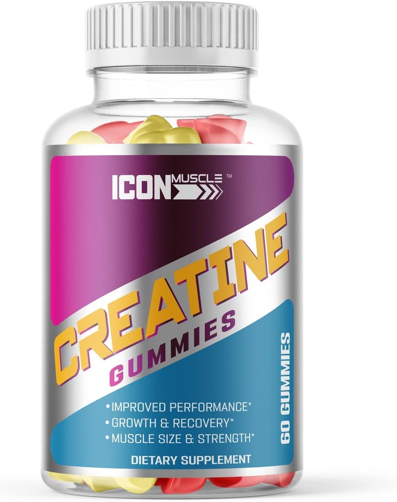 Creatine Gummies | Kreatin Monohydrate | Muskelwachstum & Stärke | Workout Erholung | Natürliche Aromen