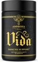 Ambrosia Vida Immununterstützung, Elderberry, Vitamin C, Vitamin D und Zinkergänzung, Immunsystem Booster (60 Kapseln)
