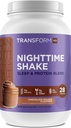 TransformHQ Nachtschatten, Schlaf + Protein Blend, 28 Servierungen, Schokolade Mousse Flavor