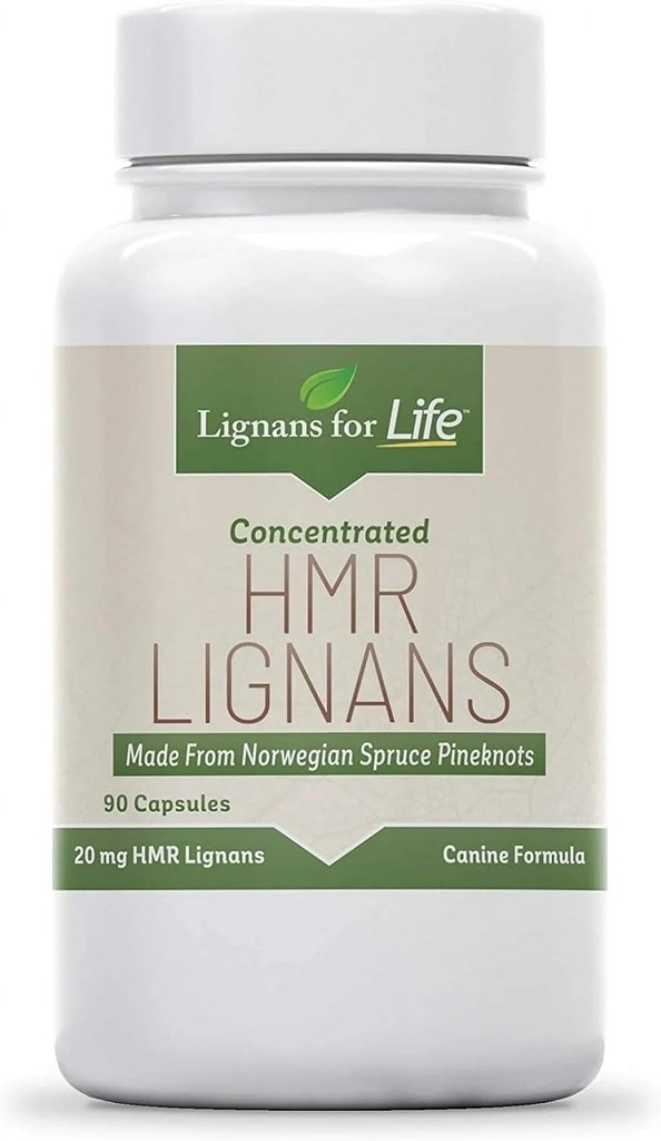 Lignans for Life HMR Lignans 20mg - 90 Kapseln - Vitamin für gesundes Tier | Natürliche Multivitamin | Wellness Supplement | Gesamtgesundheit mit Phytonutrients
