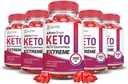 Justified Laboratories (5 Pack Keto Drops Keto ACV Gummis Extreme 2000MG Keto Drops Keto Gummies Advanced Formula Apple Cider Essig mit Granatapfelsaft Pulver B12 Vegan Non GMO 300 Gummys