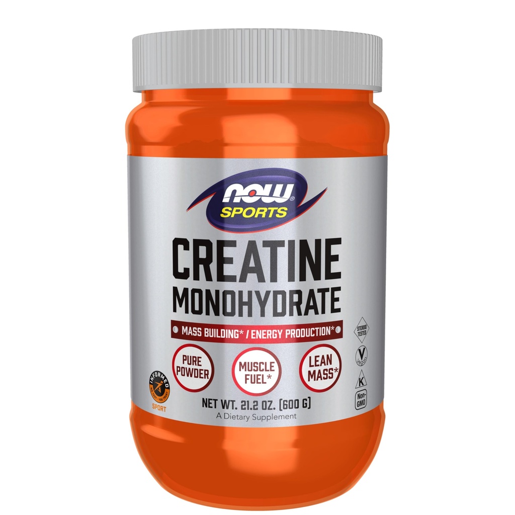 NOW Foods Sports Nutrition, Creatine Monohydrat Powder, Mass Building*/Energy Production*, 21.2-Unze