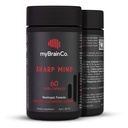 myBrainCo. Sharp Mind - Nootropic Brain Supplemento per Memoria & Focus - Erbe adaptogene & Nootropics per sostenere la salute del cervello - Rhodiola, Gingko, Phosphatidylserine e altro (60 Vege-Capsules)