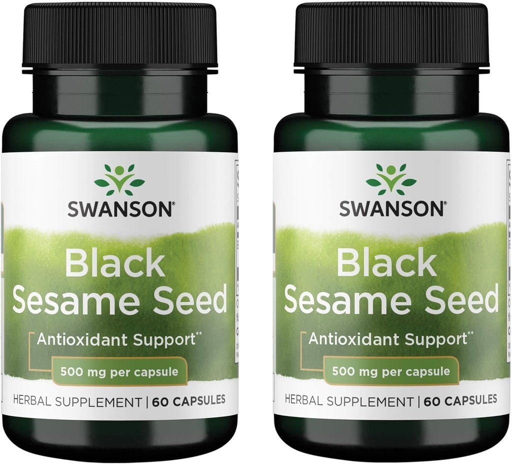 Swanson Spettro completo nero Seed 500 Milligrammi 60 capsule (2 Confezione)