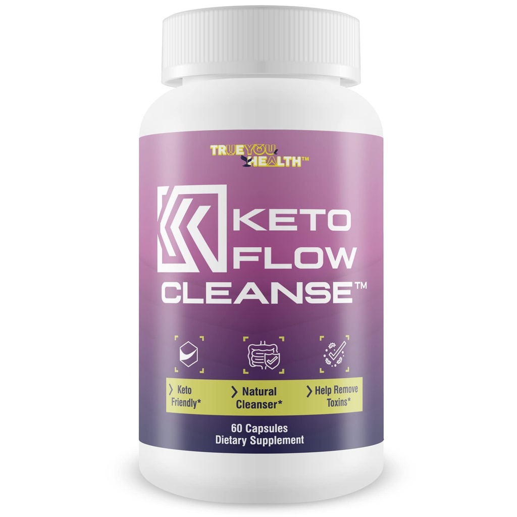 Keto Flow Cleanse - Natural Cleanse Aid - Support Waste & Toxin Elimination - Acai Cleanser Keto Pillole con Probiotici - Keto Detox Colon Cleanser per supportare l'energia, la chetosi e la salute digestiva