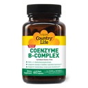 Country Life Coenzyme B-Complex, 60 Capsules – Supporte l'énergie et le métabolisme, l'humeur et la fonction cognitive – Vitamines B véganes, sans gluten, biodisponibles avec Choline