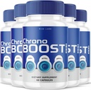 rize labs Chrono Boost Pro Capsules, unterstützt Schlaf- und Gehirngesundheit, Erweiterte Formel, Kräuterergänzung - Paket von 5(300 Kapseln)