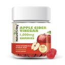 Nature's Key Apple Cider Essig Gummi -1000mg 60 Count, für Gewichtsverlust, Verdauung, Natürliche Detox & Cleanse | Vegan, Non-GMO, Gluten Free| mit Folsäure Vitamin B6 B12 Beetroot Granatapfel