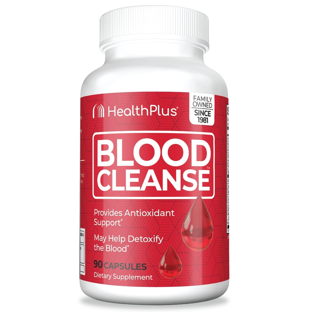 Sanità Plus Sangue Cleanse - Integratore alimentare - Gluten Free, ingredienti naturali di erbe (90 capsule, 45 porzioni)