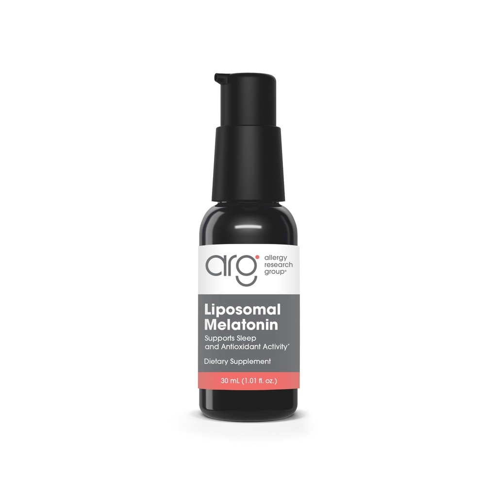 Allergy Research Group Liposomal Melatonin Supplemento - Oral Sleep Spray per Adulti, 1mg Liquid Melatonina, Pure, Fast Acting Formula - 1 Fl Oz