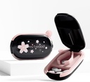 Schwarze kleine Pille Cutter Splitter mit Zentriervorrichtung für kleine und winzige Pillen, Schneidet Vitamine Tabletten, Portable Exquisite Pille Crusher für Geldbörse Tasche