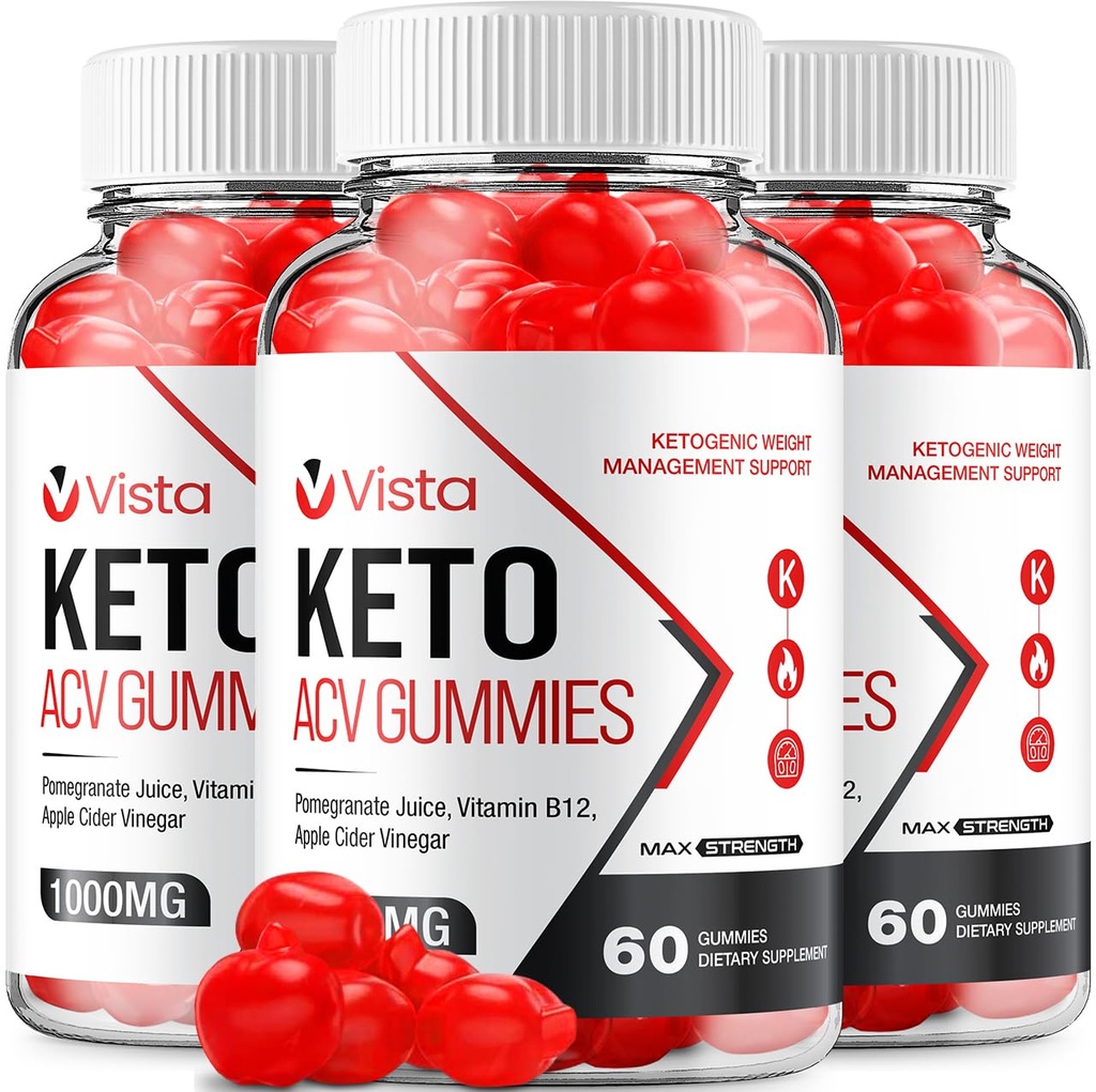 (3 Pack) Vista Keto ACV Gummies - Advanced Formula Vista Keto Plus ACV Gummies Aceto di Mele Vista ACV Integratore alimentare Donne (180 Gummies)