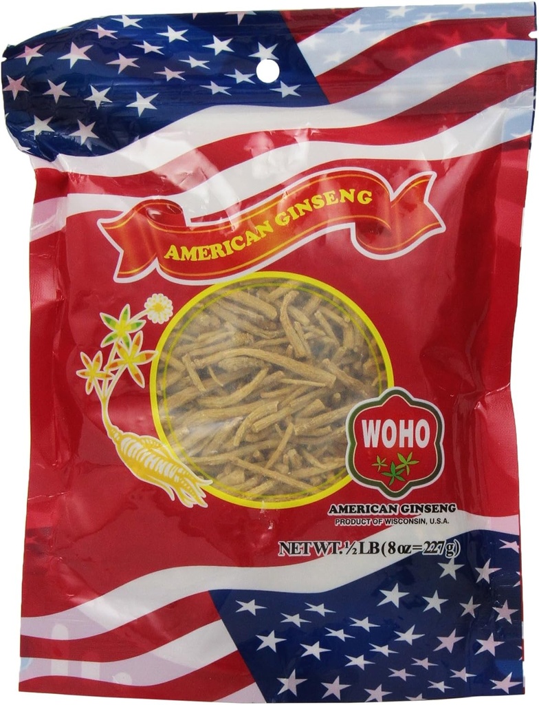 Woho #120.8 American Ginseng Large Prong Fiber 8oz. Bag