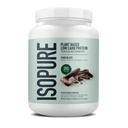 Isopure pflanzliche Proteinpulver, Lactosefrei, Glutenfrei, Mit Eisen, Schokolade, 20g Pflanzenprotein pro Servierung, 1.37 Lbs, 20 Servierungen
