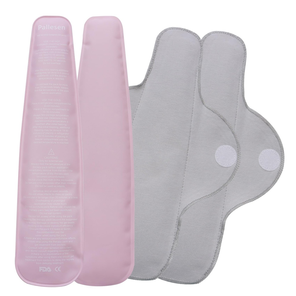 Packs de glace périnéaux réutilisables, tampon de refroidissement périnéal, packs froids post-partum, pack froid et chaud pour les femmes après la naissance et l'accouchement, grossesse et soulagement de la douleur hémorroïde, malaise vaginal
