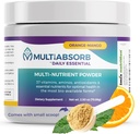 MultiAbsorb~ Essentielle, poudre multinutriente pour la santé optimale, vitamines, minéraux, antioxydants, sans remplissage ou conservateurs, naturel, non-OGM, 30 portions (Orange-Mango)
