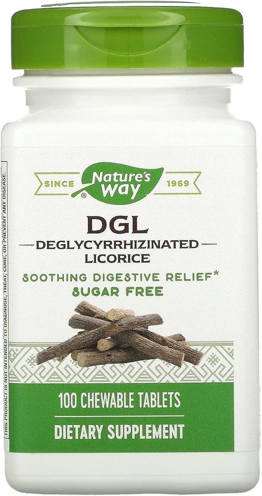 Nature's Way, DGL (Ohne Fructose), 100 Kautabletten