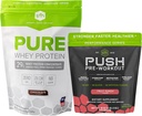 SFH Motivate & Gain Workout Bundle Pure Whey Chocolate Protein e Spingere la polvere pre-allenamento