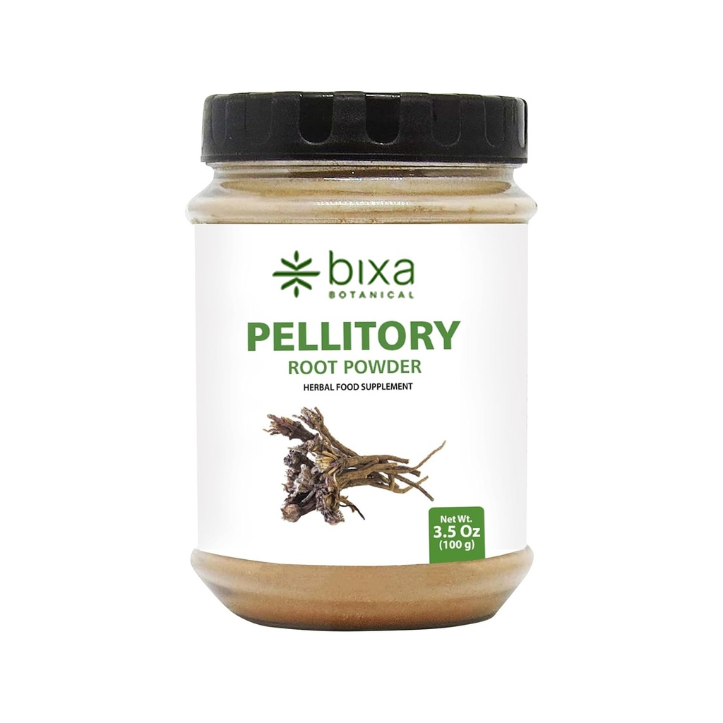 BOTANICAL Pellitory Root Powder | Anacyclus Pyrethrum/Akarkara | Ayurvedic Herbal Supplement | Gluten Free, Non-GMO, Steam Treated, Vegan, 100% Pure (3.5 Ounce (Pack of 1), Pellitory Root Powder)