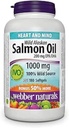 Webber Naturals Huile de saumon sauvage d'Alaska Softgel, 200mg 180 Compte
